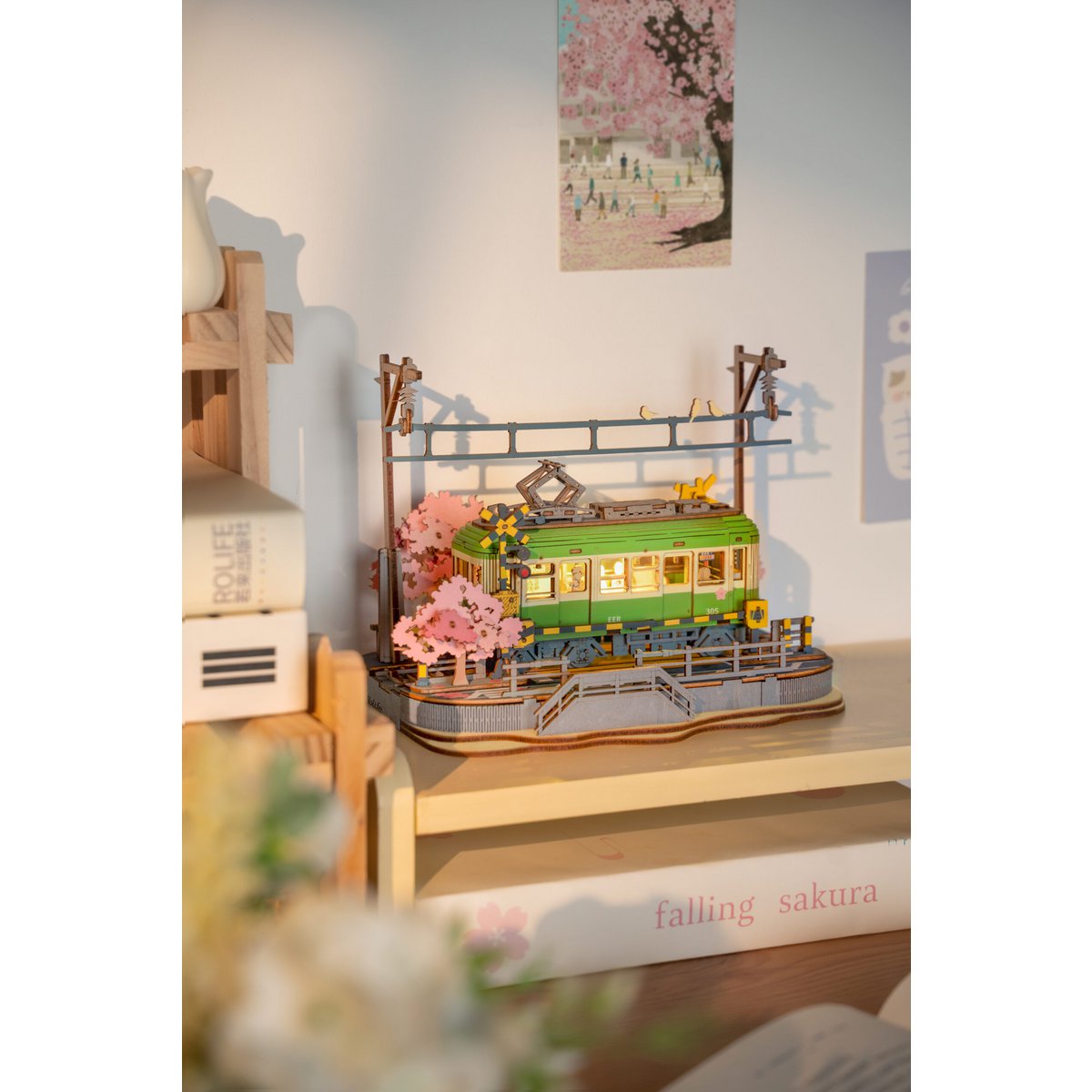 DIY 3D houten model Sakura Journey 23,2 x 14 x 16,7 cm