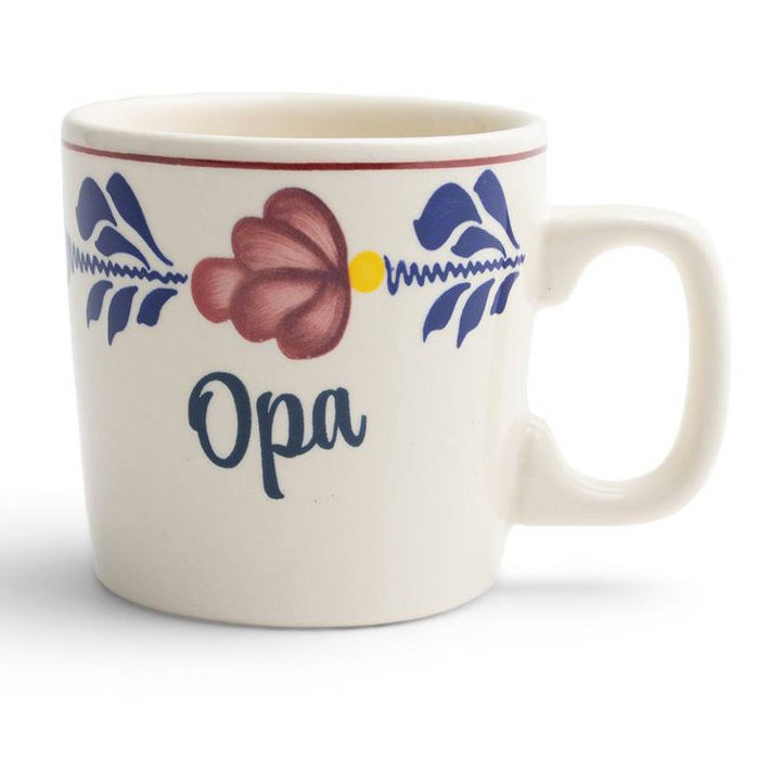 Opa beker Boerenbont 230 ml, 6 stuks