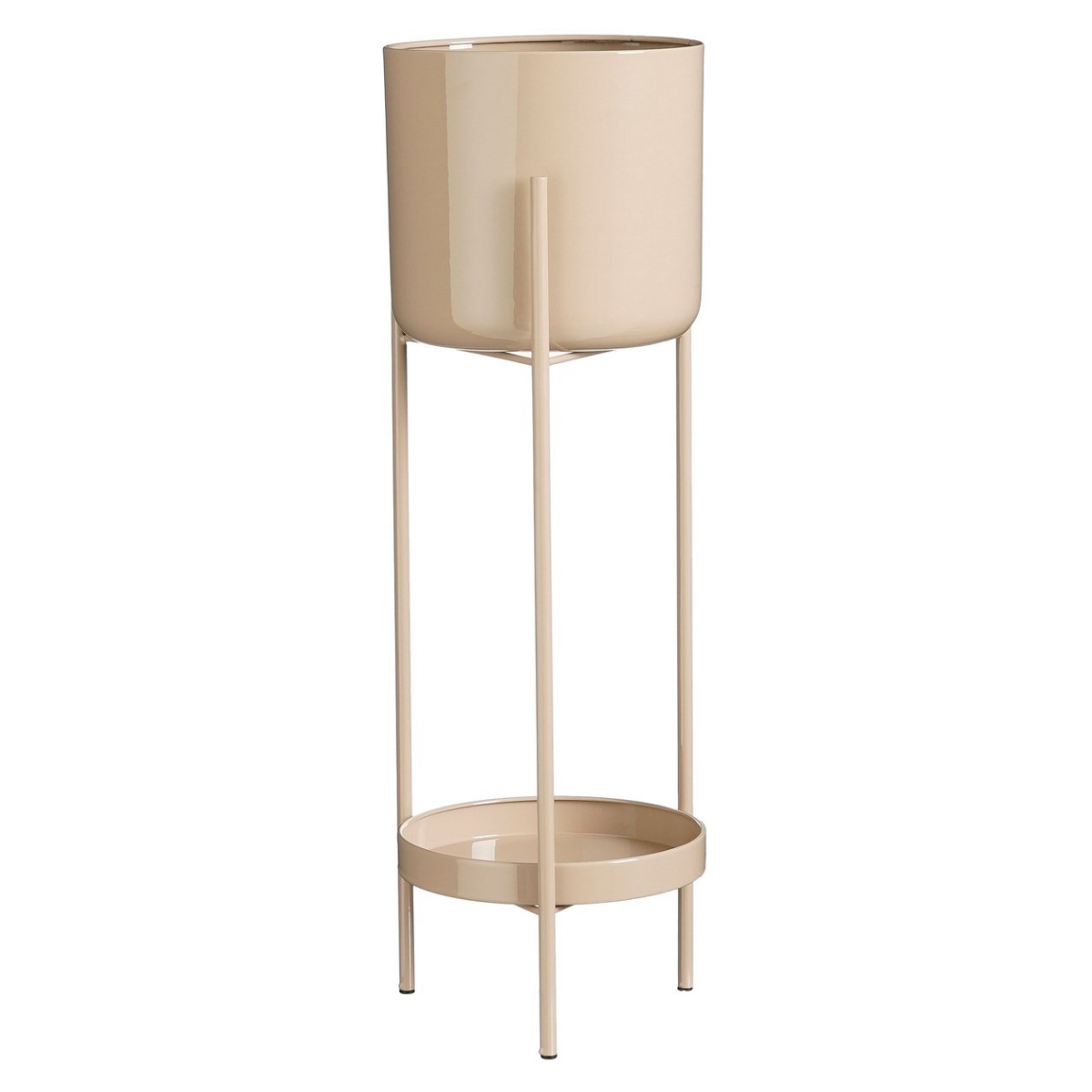 Colyn bloempot op standaard bruin, Ø 19 × 60 cm