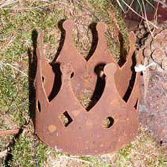 Metalen kroon in vintage roestlook – keuze uit 5 maten