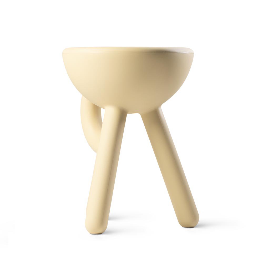Tubby kruk, bijzettafel, sand, 38 × 33 × 45 cm