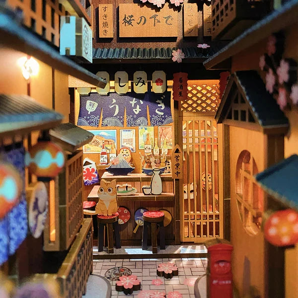 Under the Sakura Tree book nook, 18 × 11 × 23 cm