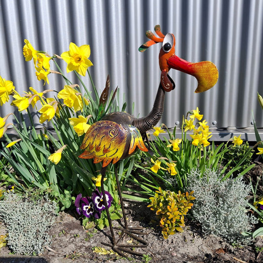 Metalen tuinvogel, 58 cm