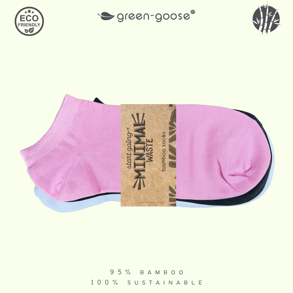 Bamboe footies, set van 5 paar, maat 35-38 of 39-42
