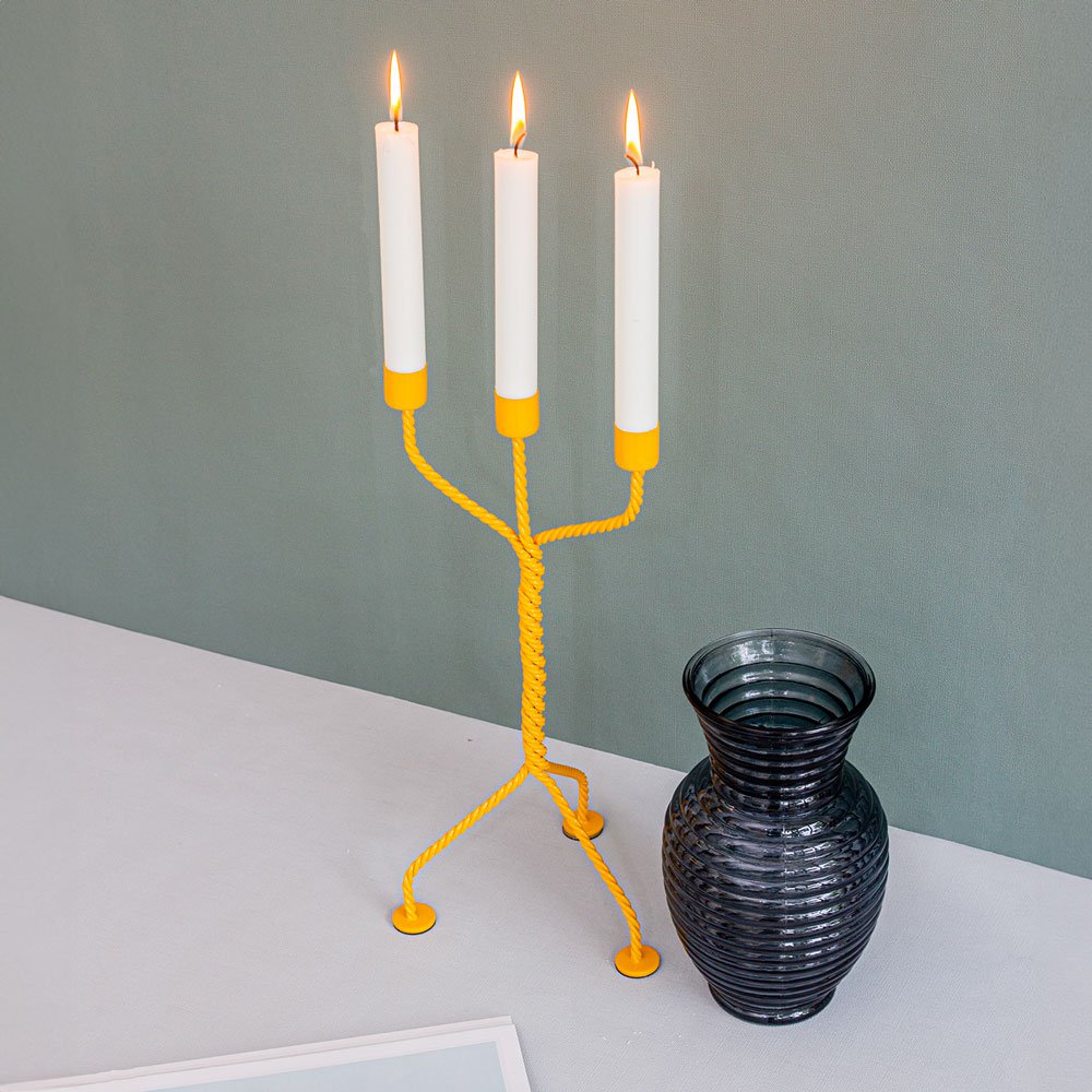 Twisted CandleHolder kandelaar, 17 × 17 × 37 cm