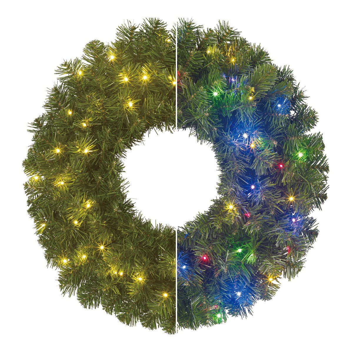 Limber kerstkrans met verlichting, Ø 60 cm