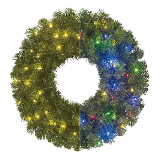 Limber kerstkrans met verlichting, Ø 60 cm