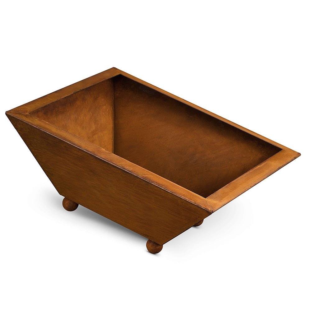 Edelrost plantschaal 35 x 35 cm – cortenstaal bloemenschaal