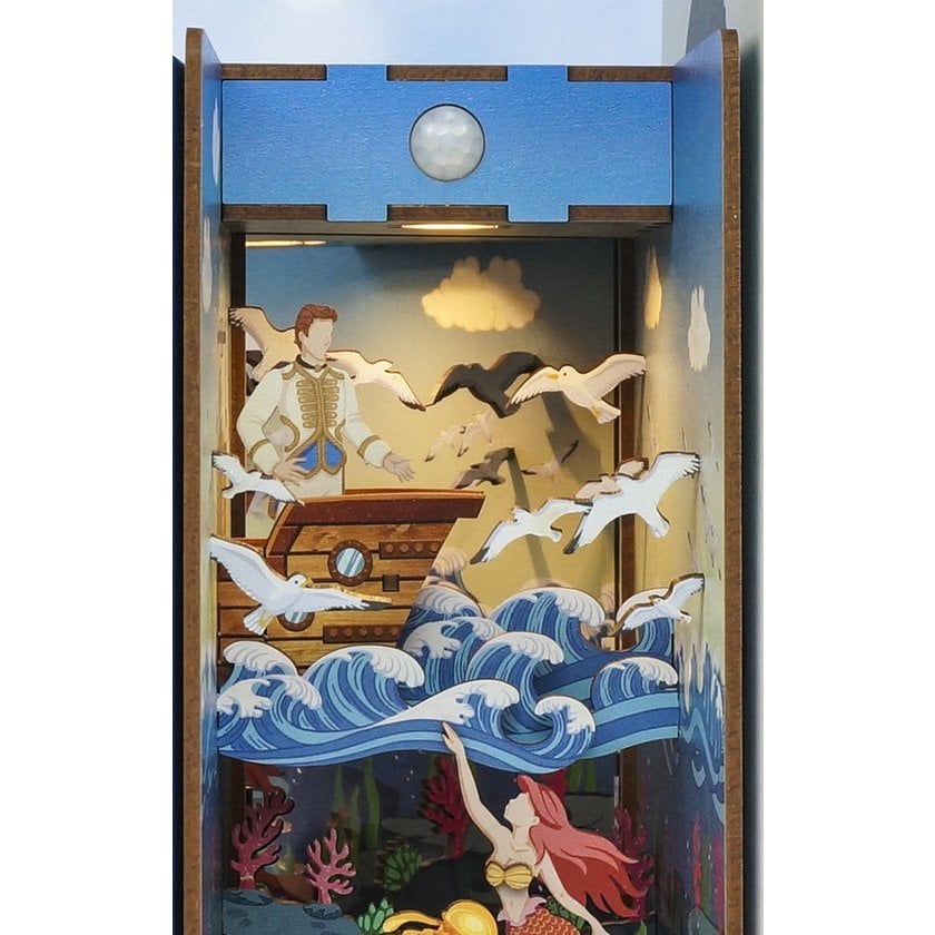 DIY book nook The Little Mermaid bookend, 24,5 cm