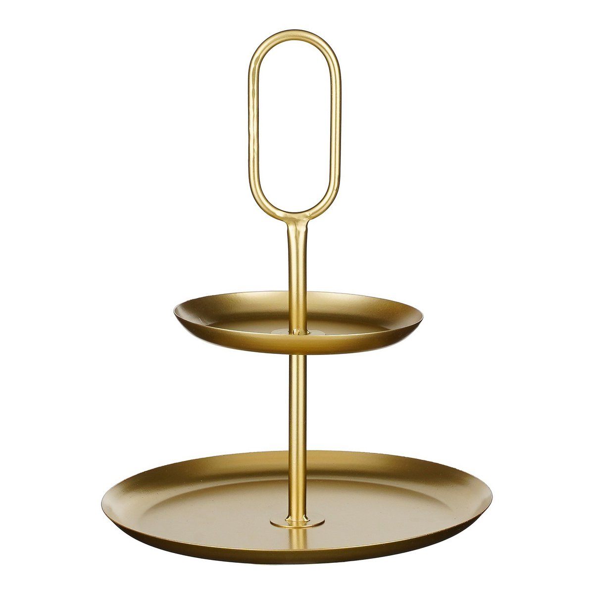 Mica Decorations Rama Etagère – 2-laags Goud Metaal (28 x 28 x 36 cm)