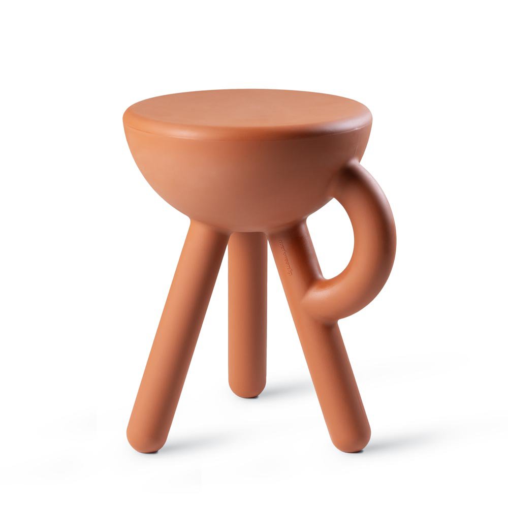 Tubby kruk, bijzettafel, sand, 38 × 33 × 45 cm