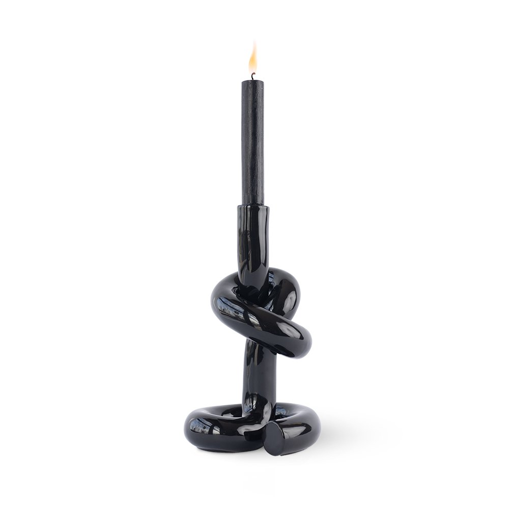 Knotted CandleHolder kandelaar, 13 × 12 × 23 cm