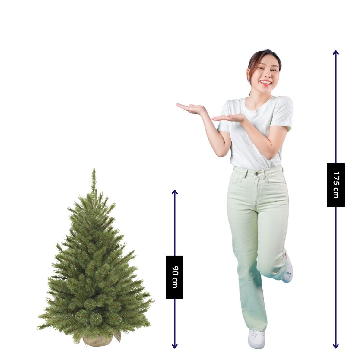 Kunstkerstboom Forest frosted Groen