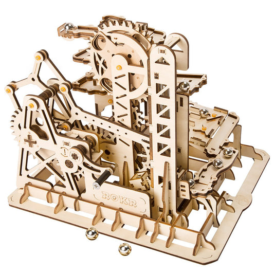 Marble Climber houten knikkerbaan bouwpakket .25,5 x 22,9 x 20,4cm