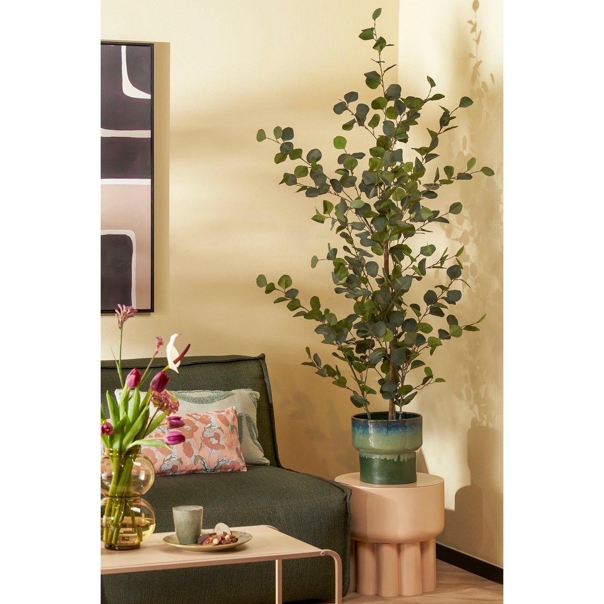 Eucalyptus kunstplant, 150 cm