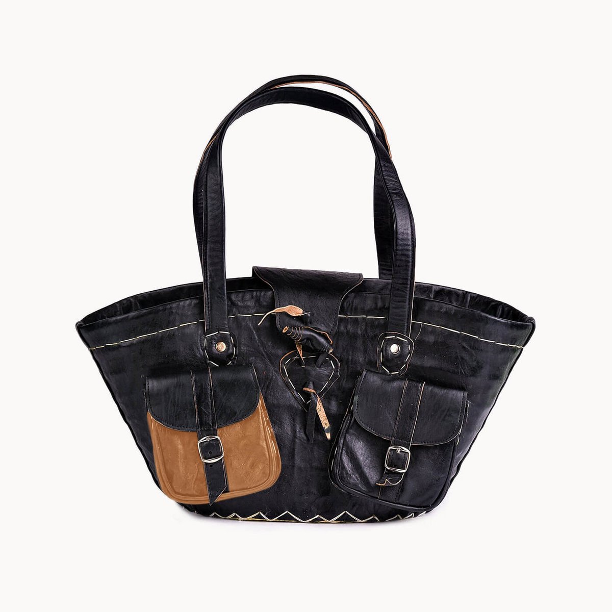 Keizerin leren shopper, 50 × 20 × 27 cm