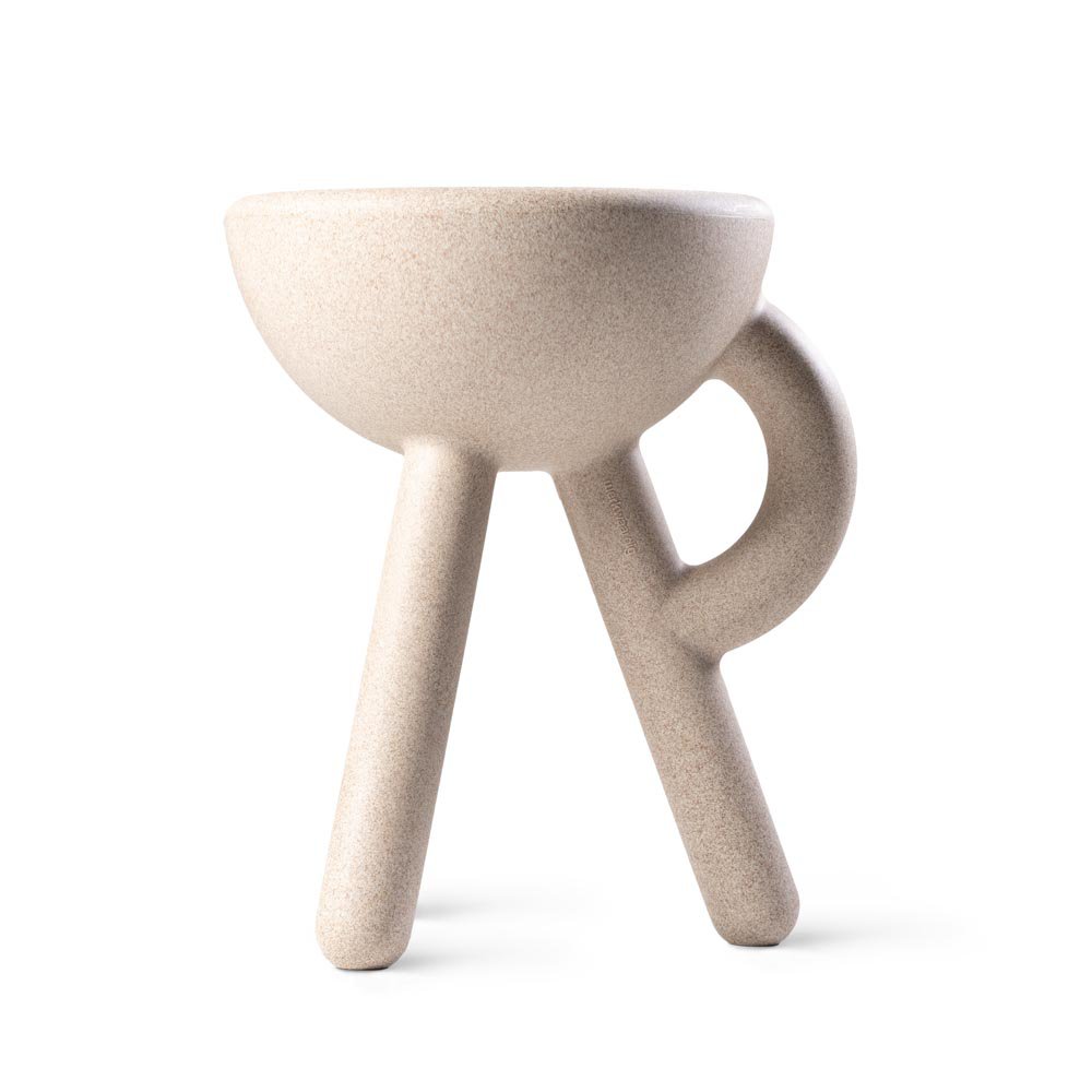 Tubby kruk, bijzettafel, sand, 38 × 33 × 45 cm