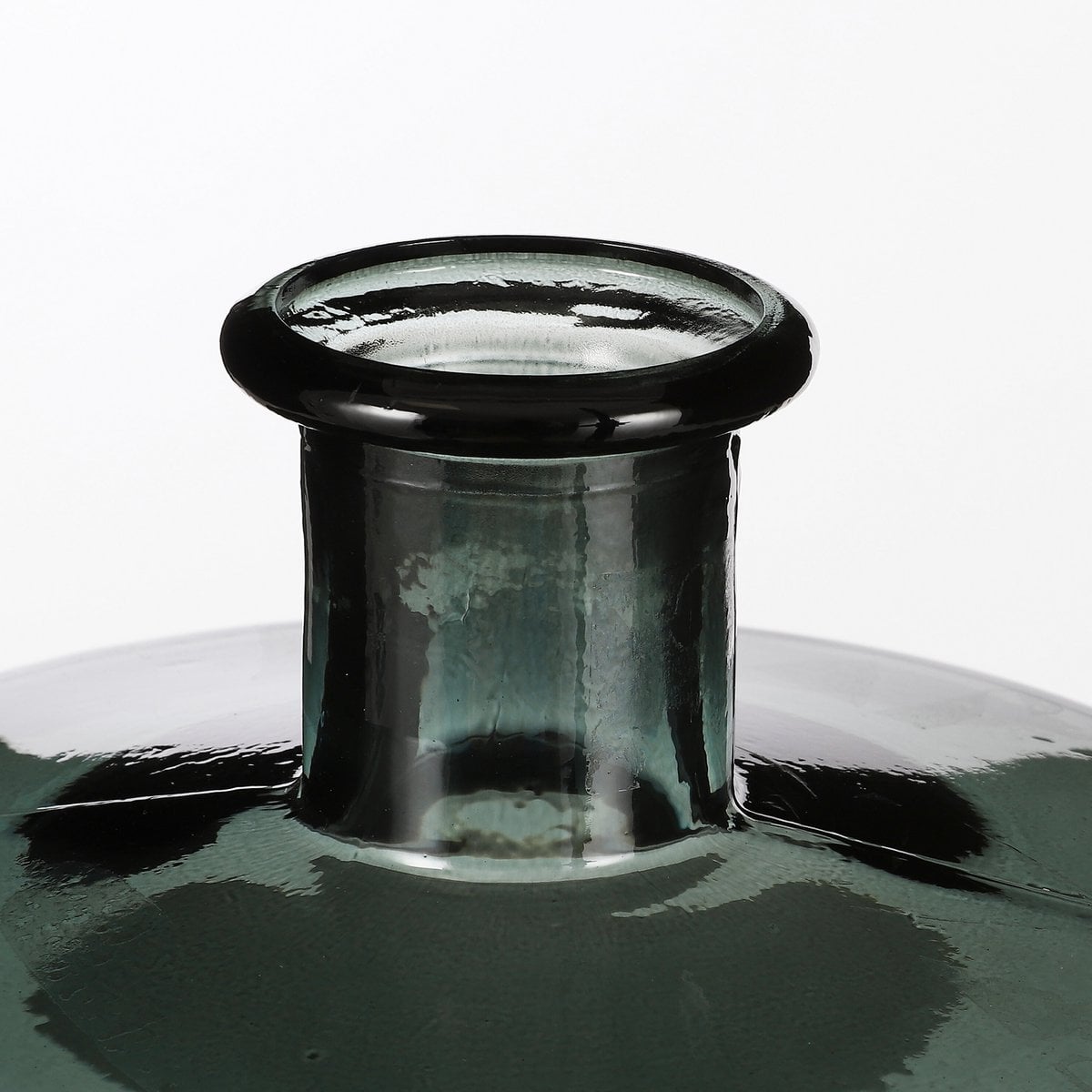Mica Decorations Guan Flesvaas – Gerecycled Glas Grijsgroen (H26 x Ø21 cm)