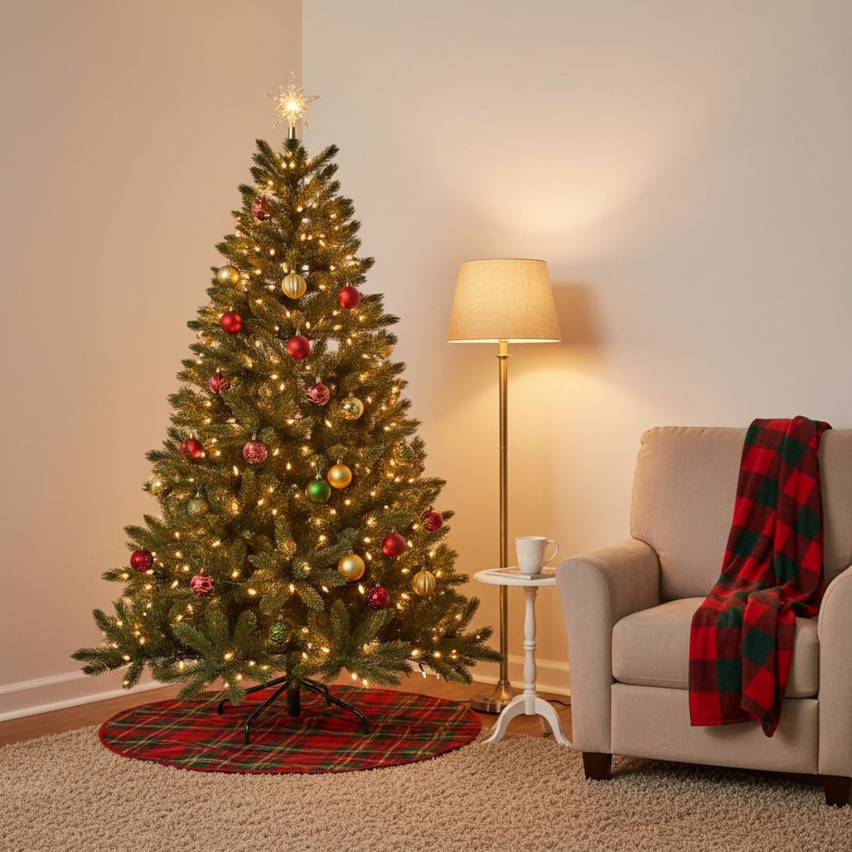 Bristlecone kunstkerstboom, 155 cm