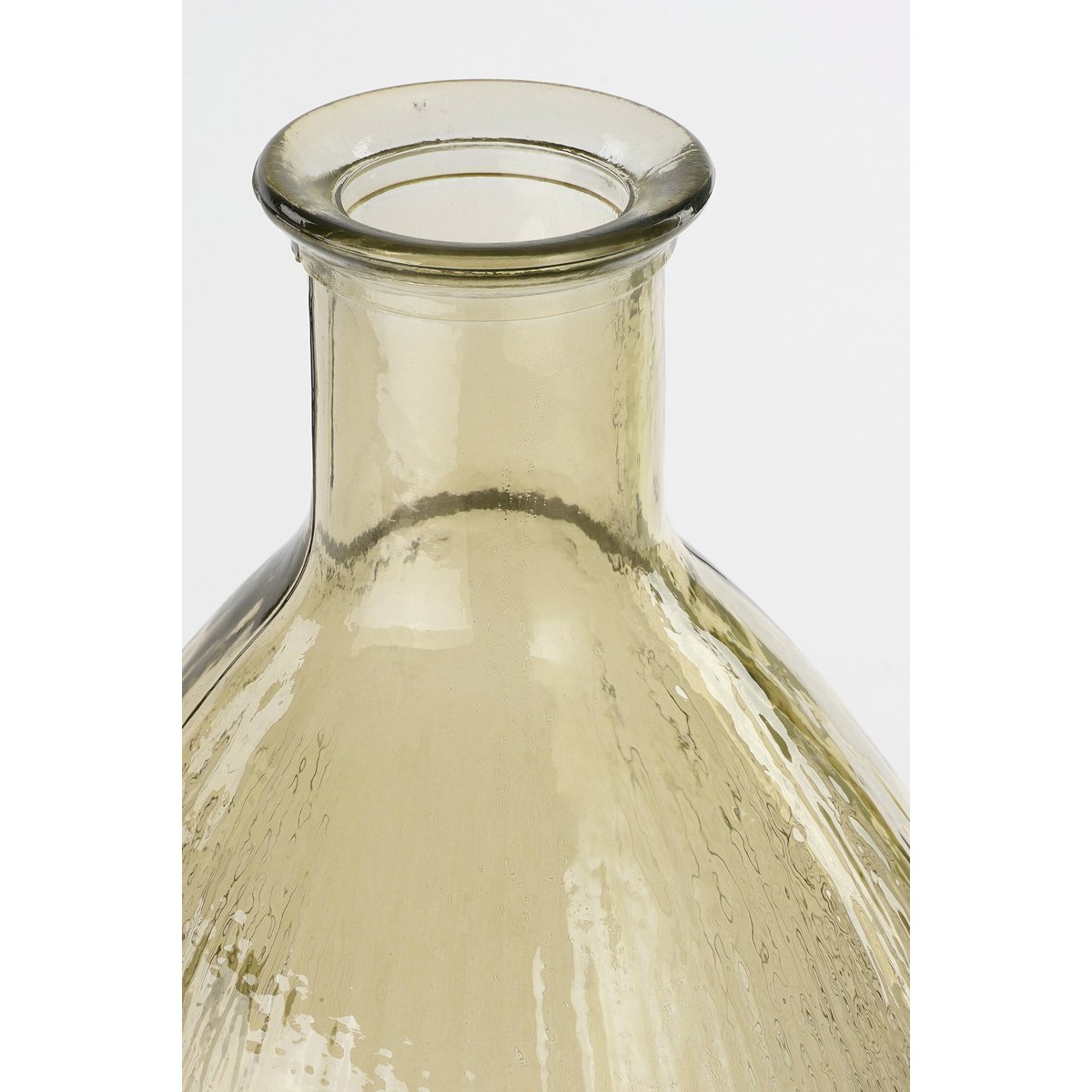 Mica Decorations Firenza Flesvaas – Gerecycled Glas Lichtbruin (H59 x Ø29 cm)