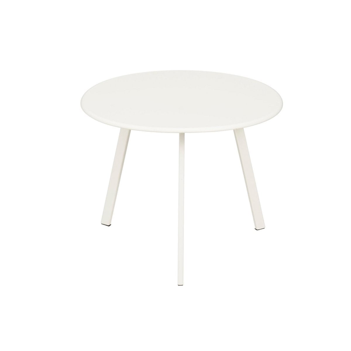 Seattle ronde metalen bijzettafel, wit 38 × 38 × 30 cm