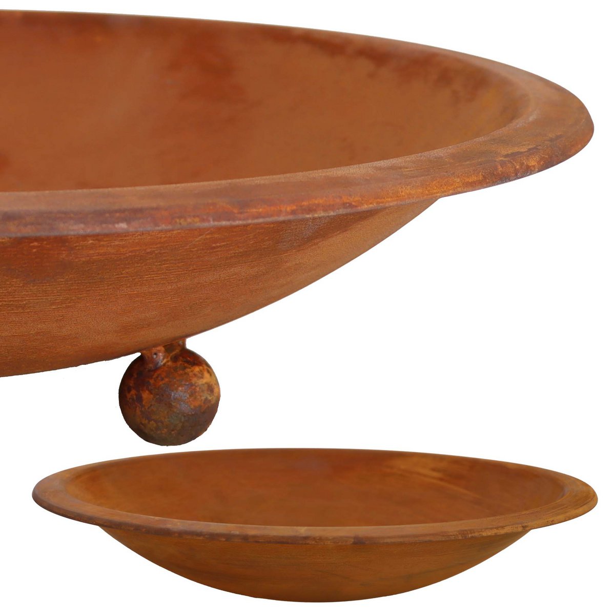 Roestkleurige plantschaal, 50, 60 of 72 cm