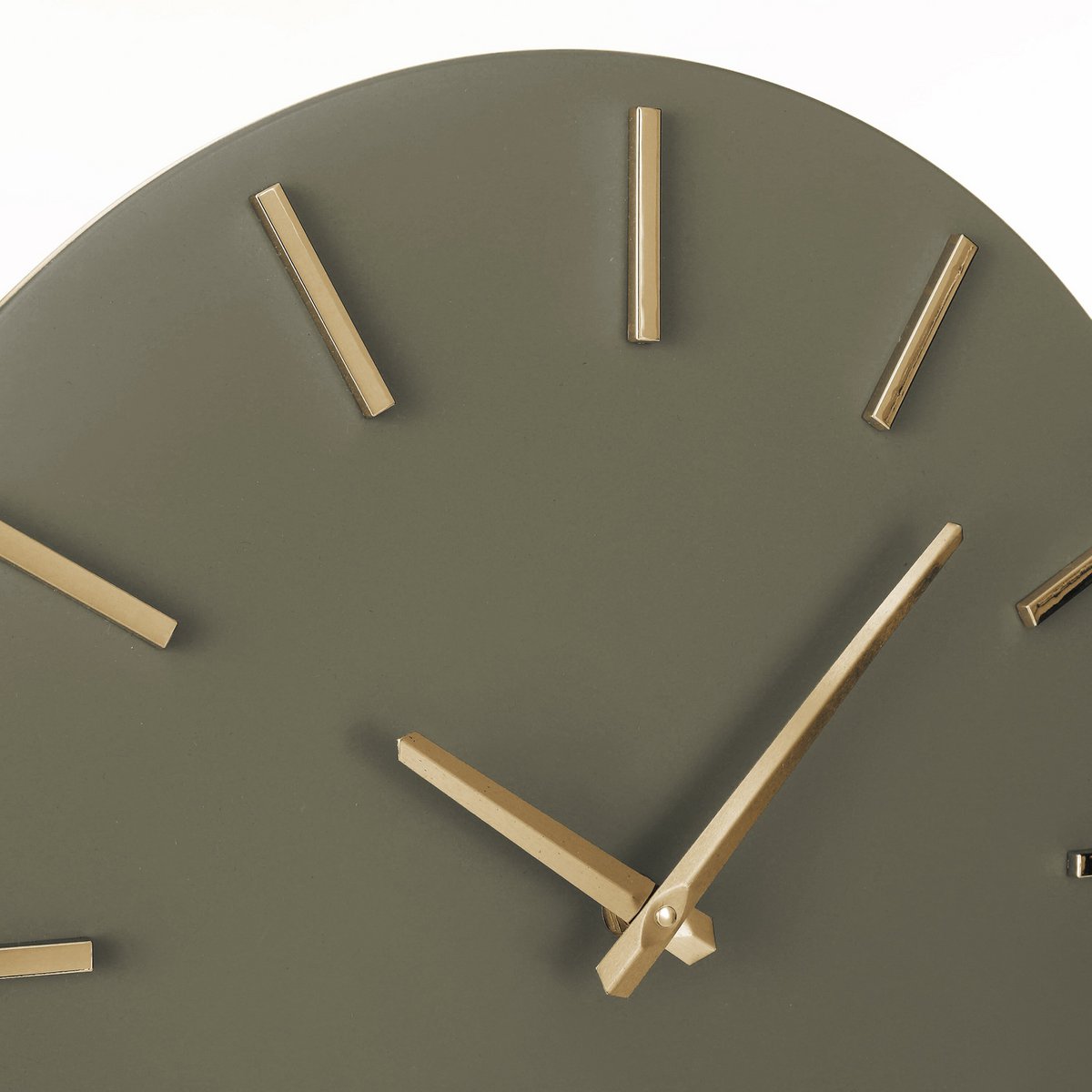 Wandklok Brixen aluminium donkerbruin 35,5 cm