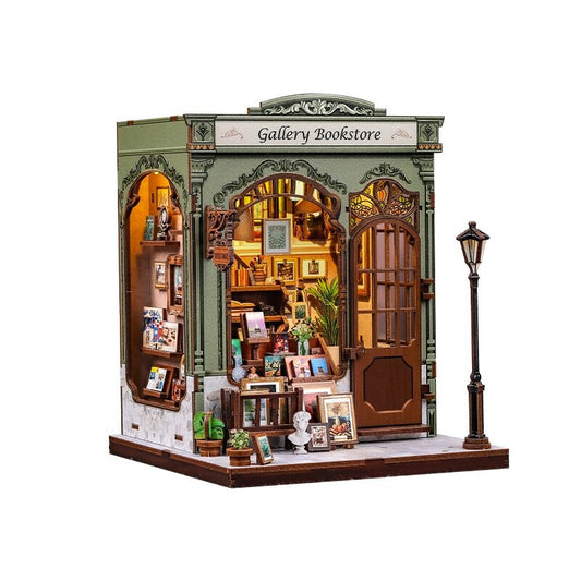 3D DIY house Gallery bookstore, 19 cm
