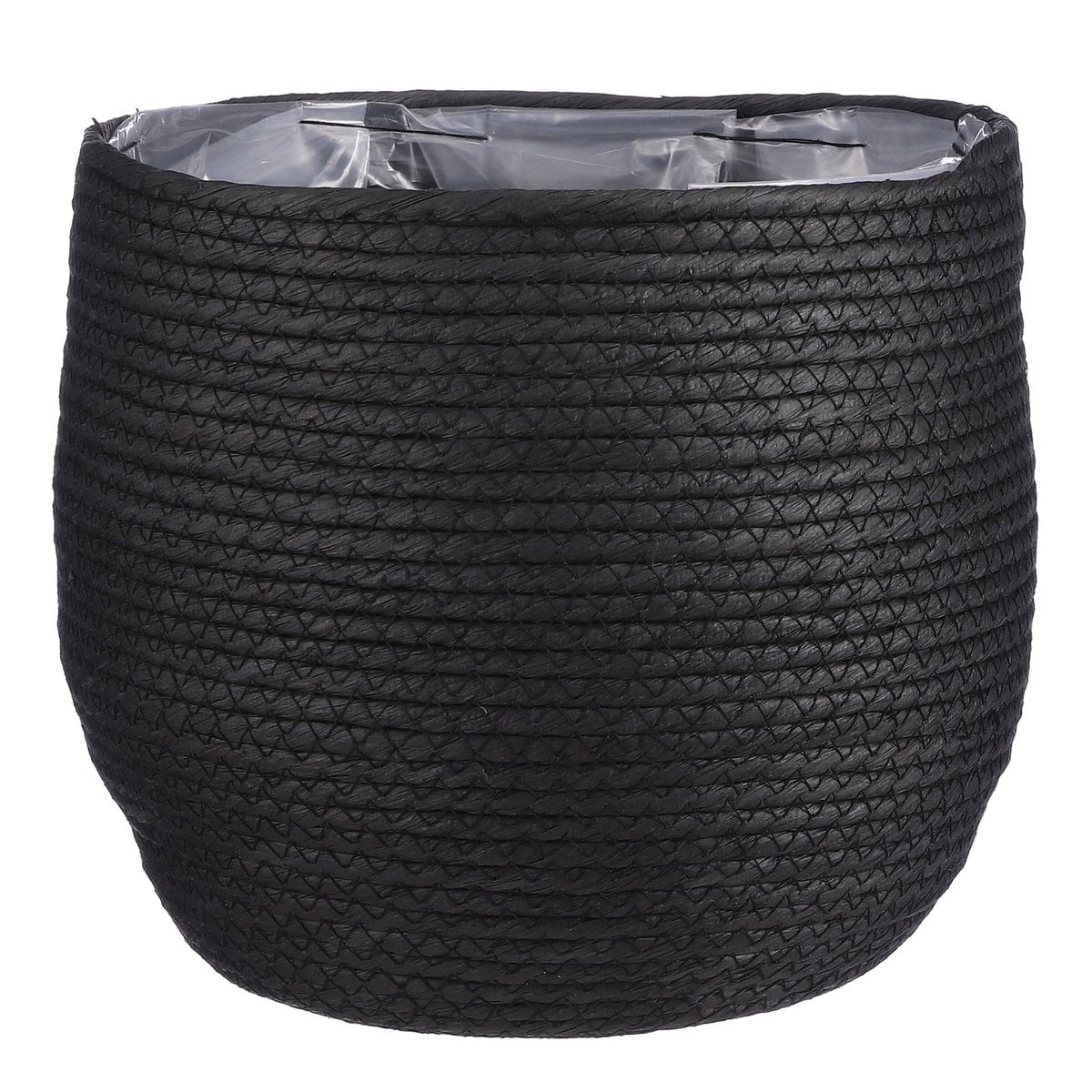 Jorck mand, zwart, 24 × Ø 26 cm