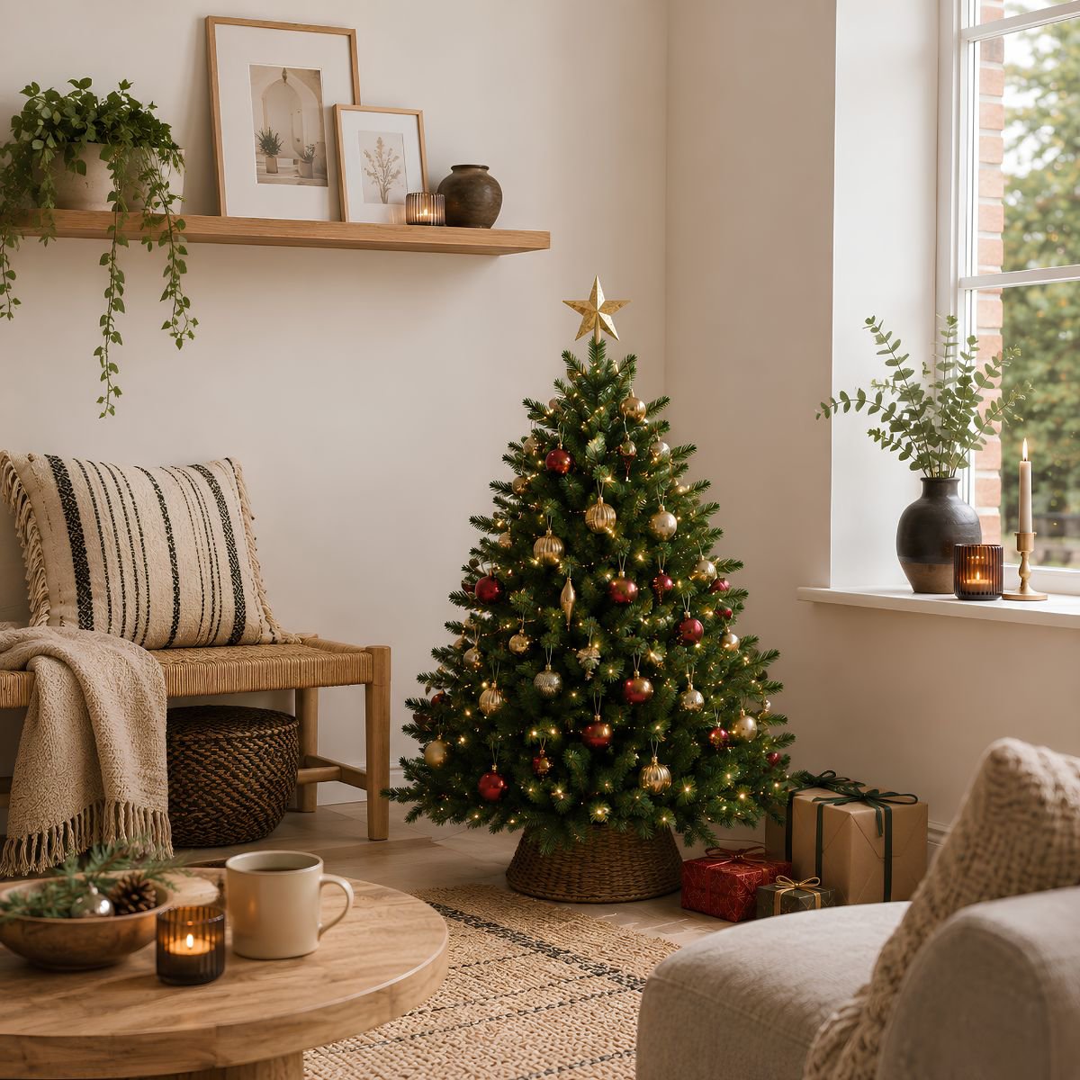 Brampton kunstkerstboom, 155 cm, Ø 107 cm