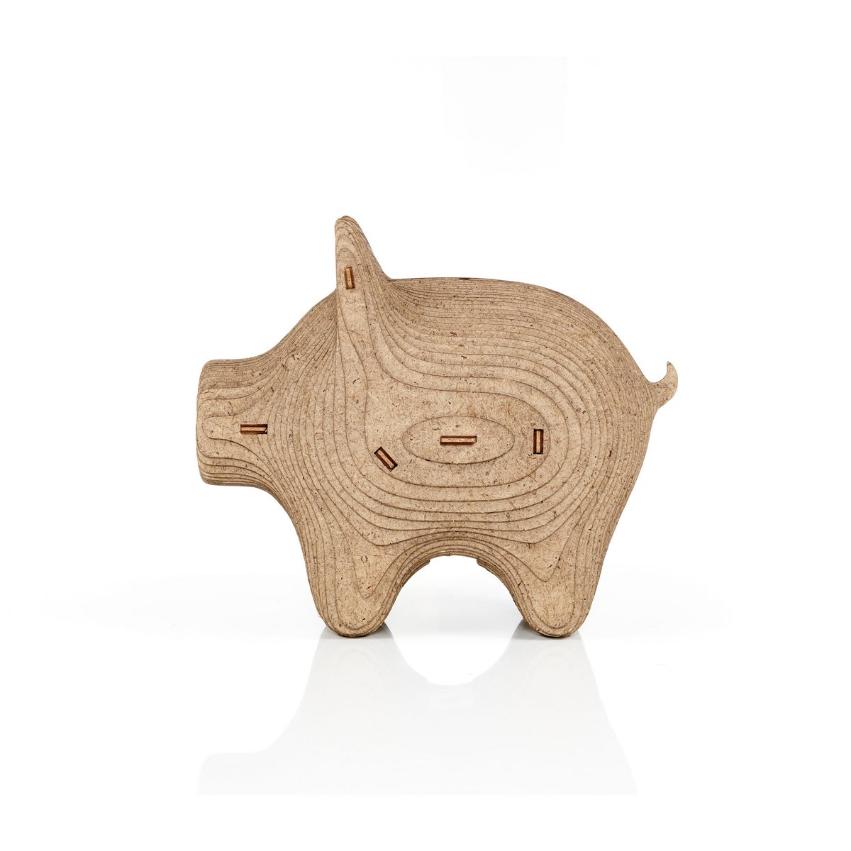 DIY houten spaarpot varken, 16,3 x 10,4 x 13,9 cm