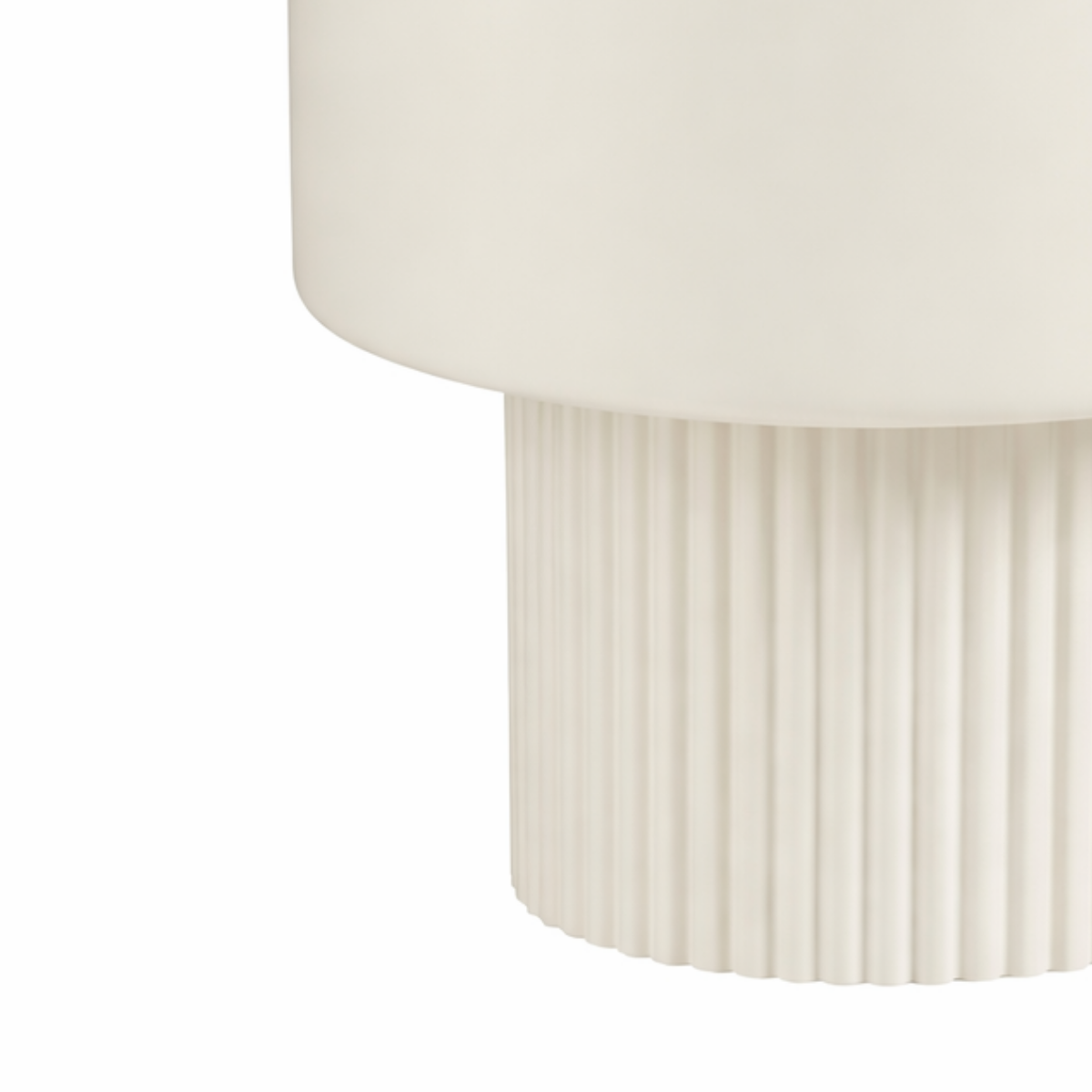 Lux bloempot, ijzer, off-white, Ø 31,5 × 33 cm