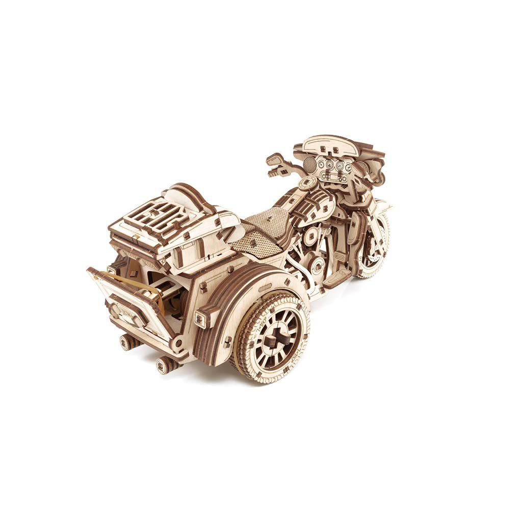 3D mechanische houten puzzel trike motor 22,6 × 11,1 × 11,1 cm – 281 stukjes
