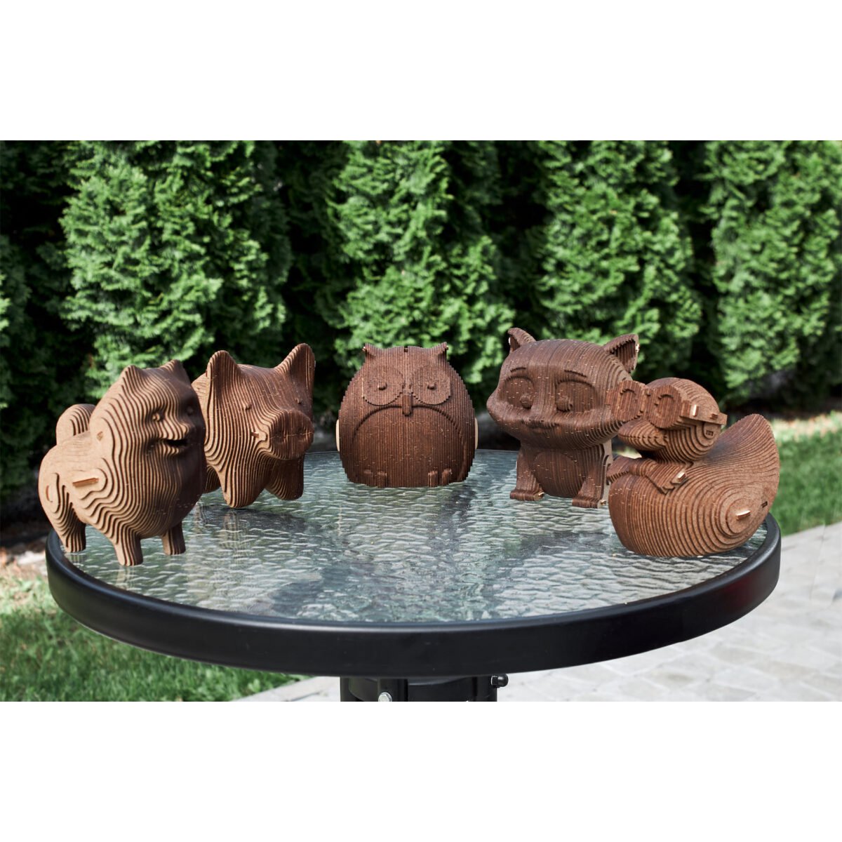 DIY houten spaarpot varken, 16,3 x 10,4 x 13,9 cm