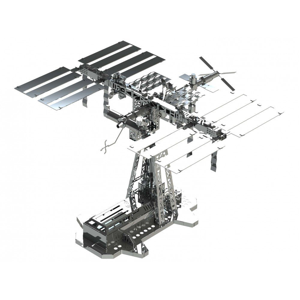 3D metalen bouwpakket Astronauts Lodge ruimtebasis 19,8 × 23,4 × 22,9 cm – 229 onderdelen