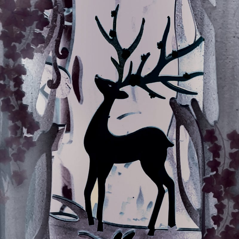 DIY book nook story of the forest bookend, 24,5 cm
