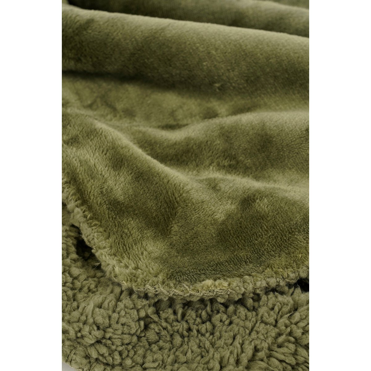 Mica Decorations Mardy Plaid – Fleece Groen (150 x 200 cm)