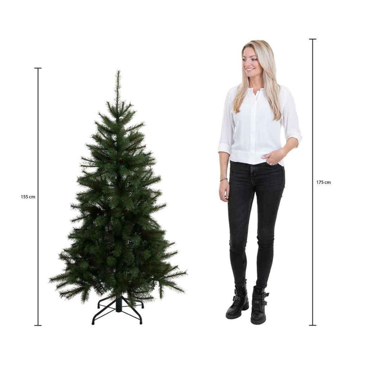 Bristlecone kunstkerstboom, 155 cm