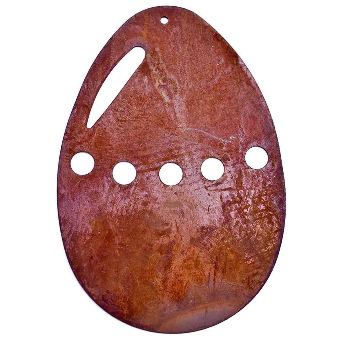Roest paasei hanger, 9 x 6 cm