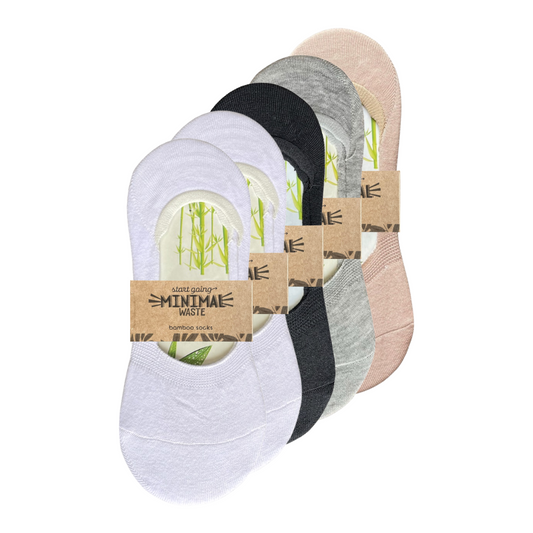 Bamboe footies, 5 paar multicolor, maat 35-39