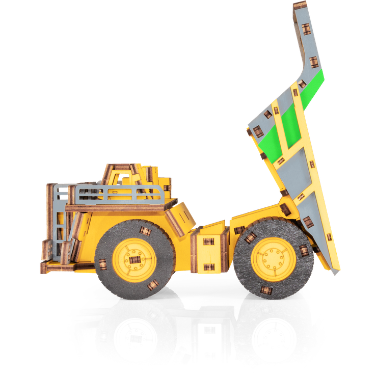 Hybride Mining Dump Truck Belaz-7513M houten 3D puzzel, 18 × 9 × 10 cm
