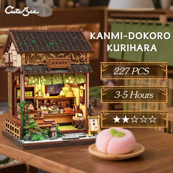 Kanmi Dokoro Kurihara miniatuurhuisje, 14 × 14 × 19 cm