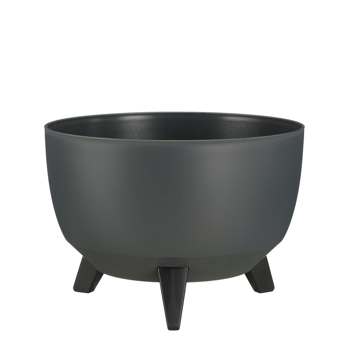 Plantenbak Doppio antraciet, Ø33 cm
