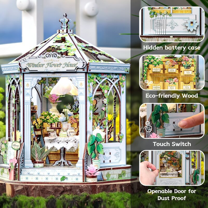 DIY house windsors flower house, 21,5 cm