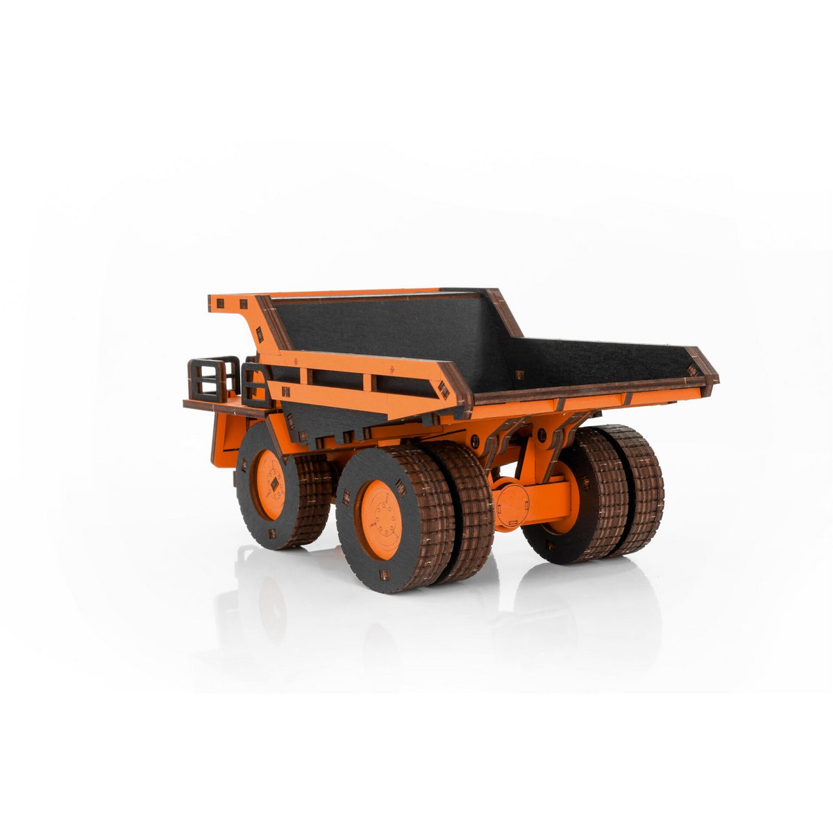 DIY houten mechanische puzzel kiepwagen, 20,6 x 10,7 x 12,5 cm