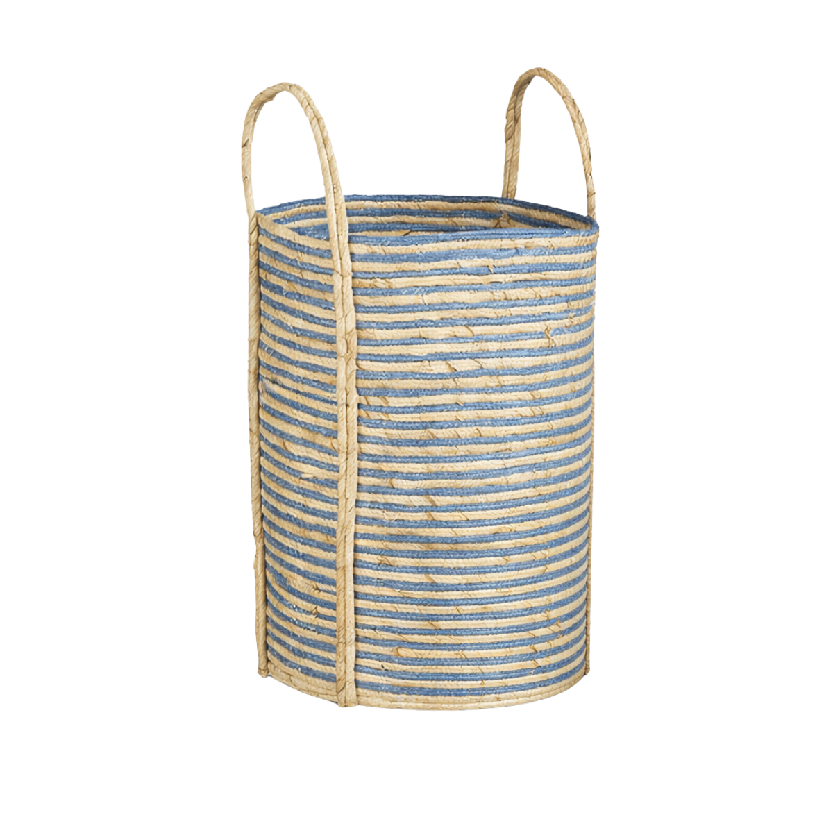 Brooklyn opbergmanden, set van 3, blauw en lichtbruin