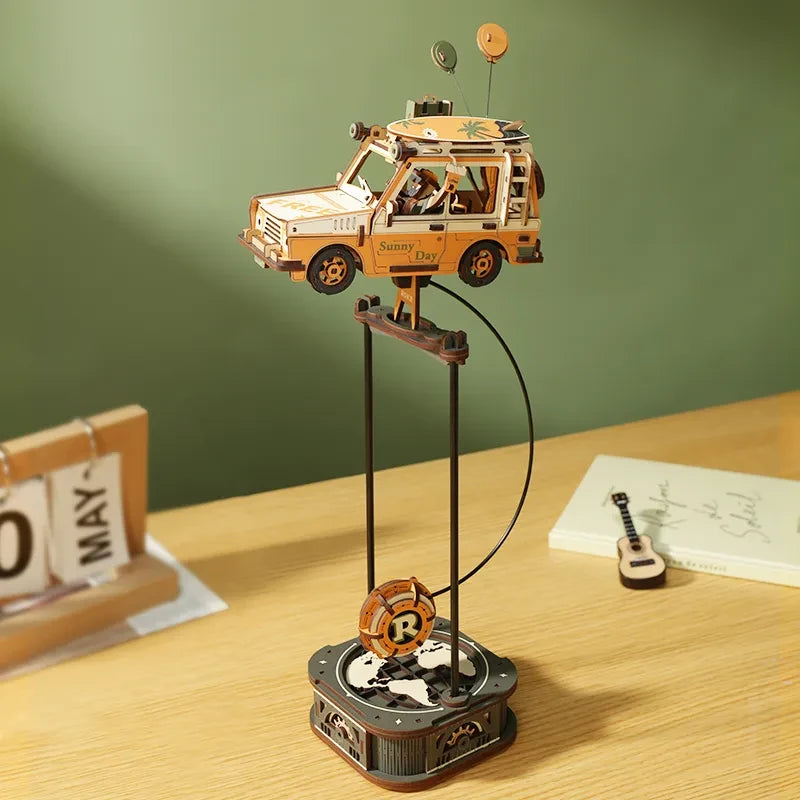 3D houten puzzel Road Tripper, DIY pendulum 37,5 cm