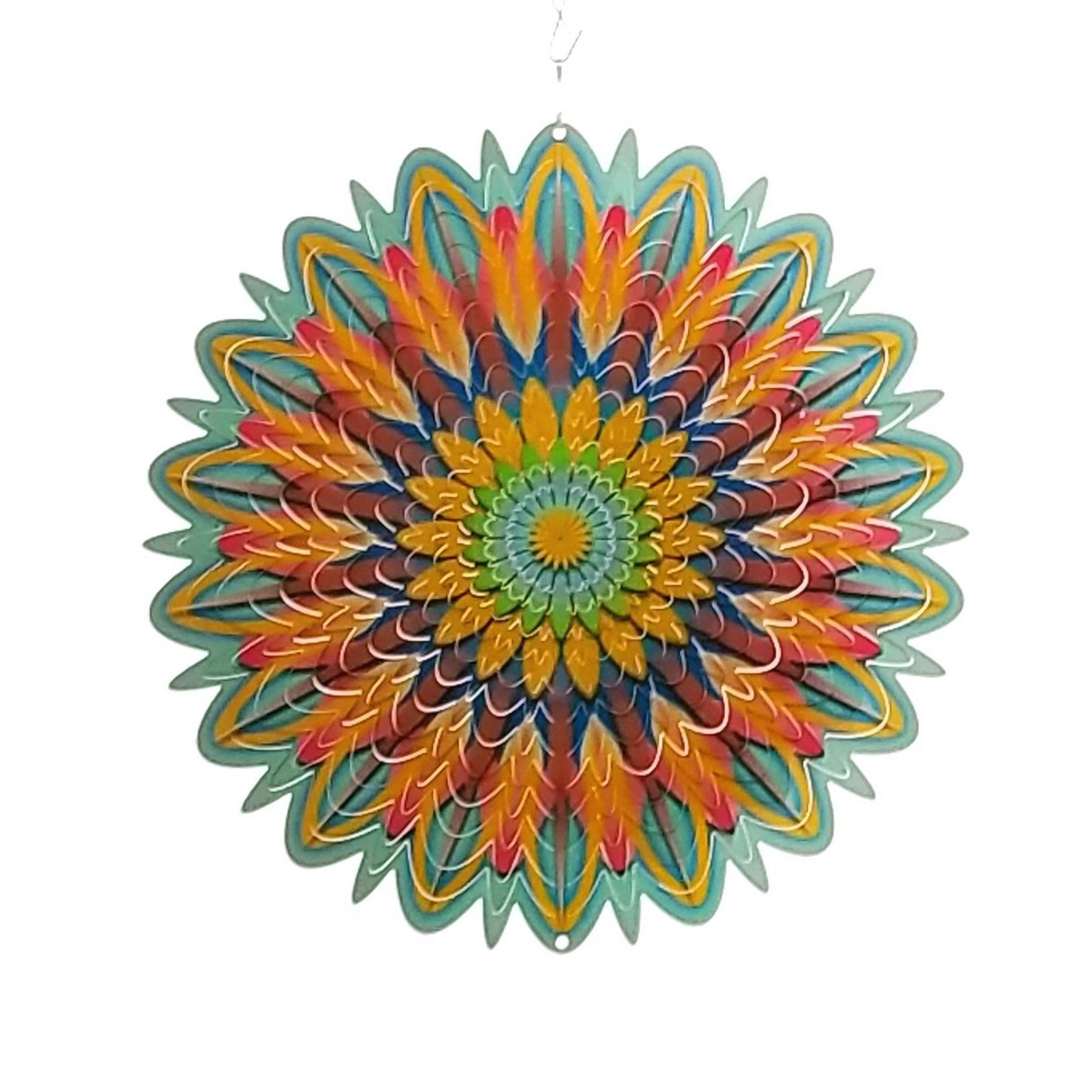 Windspinner Spin Art RVS Mandala New Flower Ø 30 cm