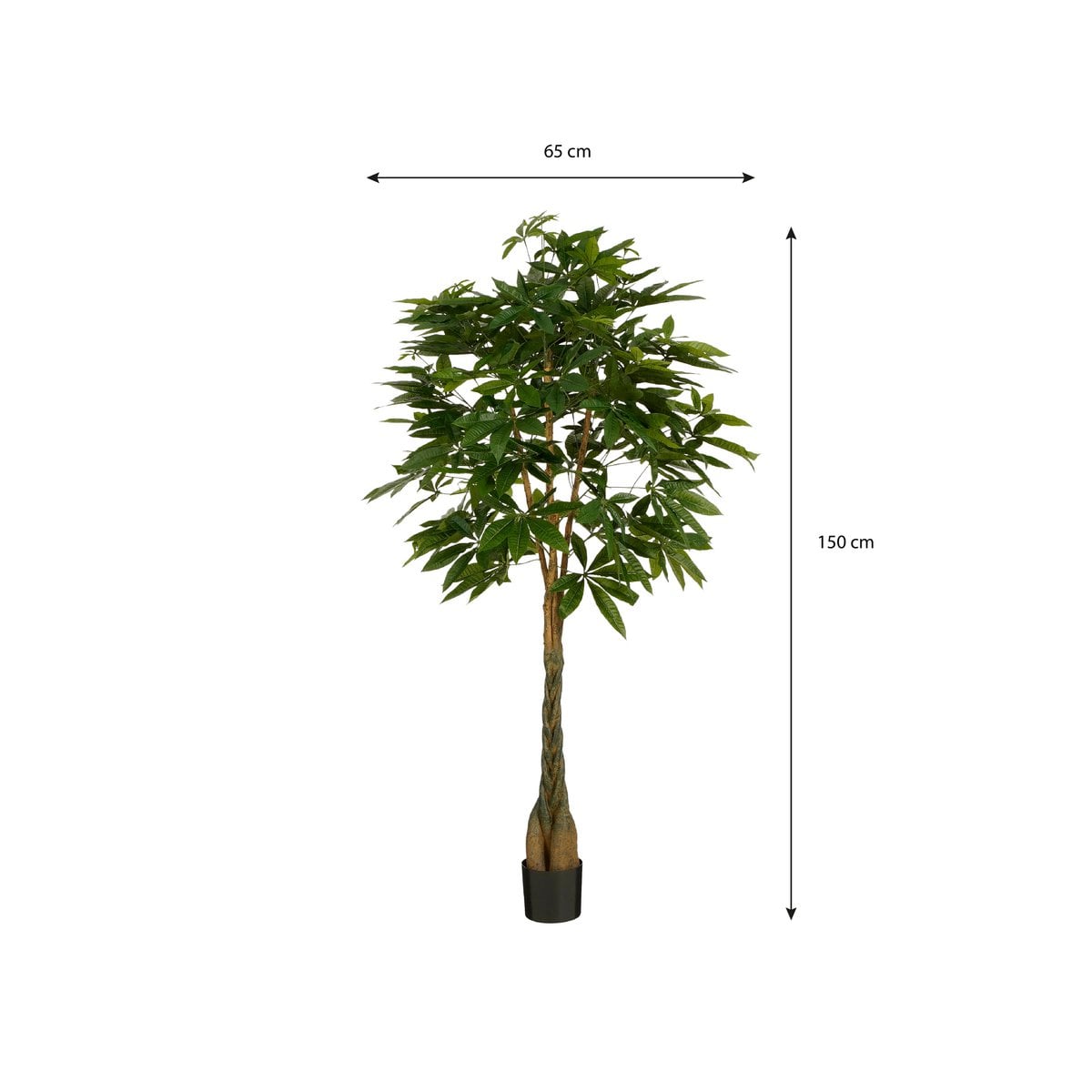 Pachira kunstplant, 150 cm