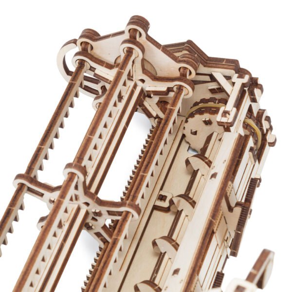 3D mechanische houten puzzel graan combine harvester, 52,7 × 45,8 × 18,7 cm – 864 stukjes